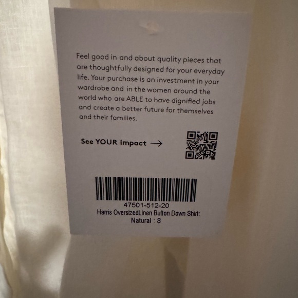 Able Harris Linen Oversized Button Down - Picture 4 of 6